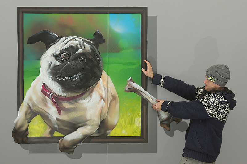Illustration for article titled Clever 3-D art exhibit brings the cast of Monsters, Inc. to life